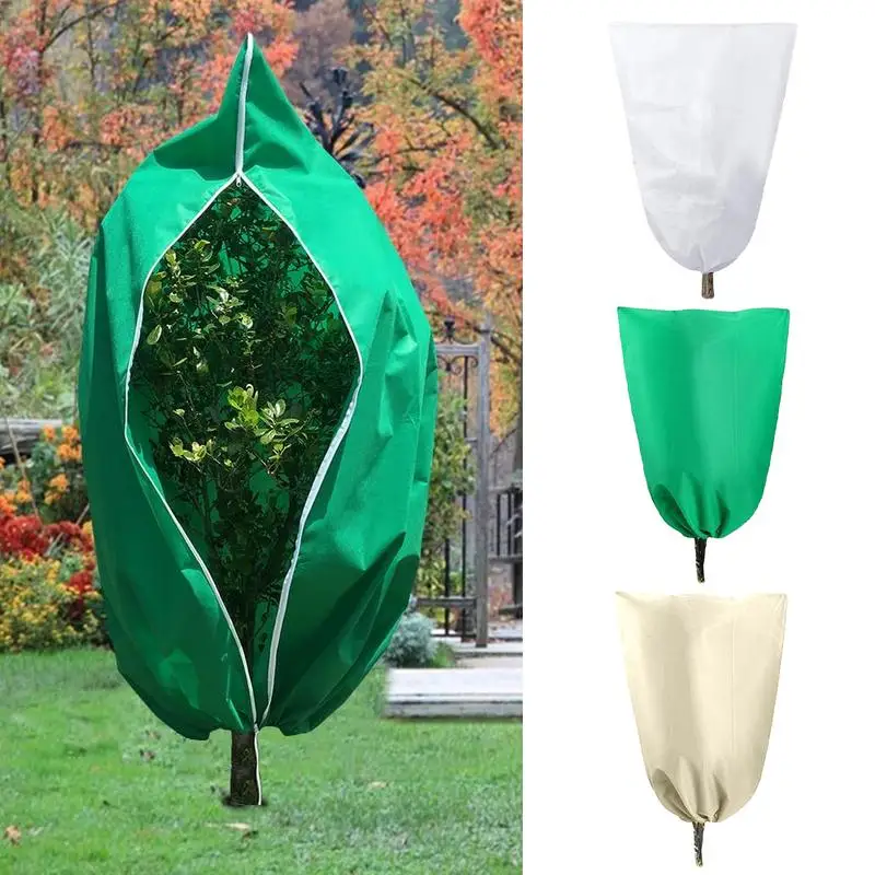 Frost Protection Cloth 79x71inches Freeze Protection Plant Winter Frost Blanket Reusable Drawstring Cold Weather Frost Cloth