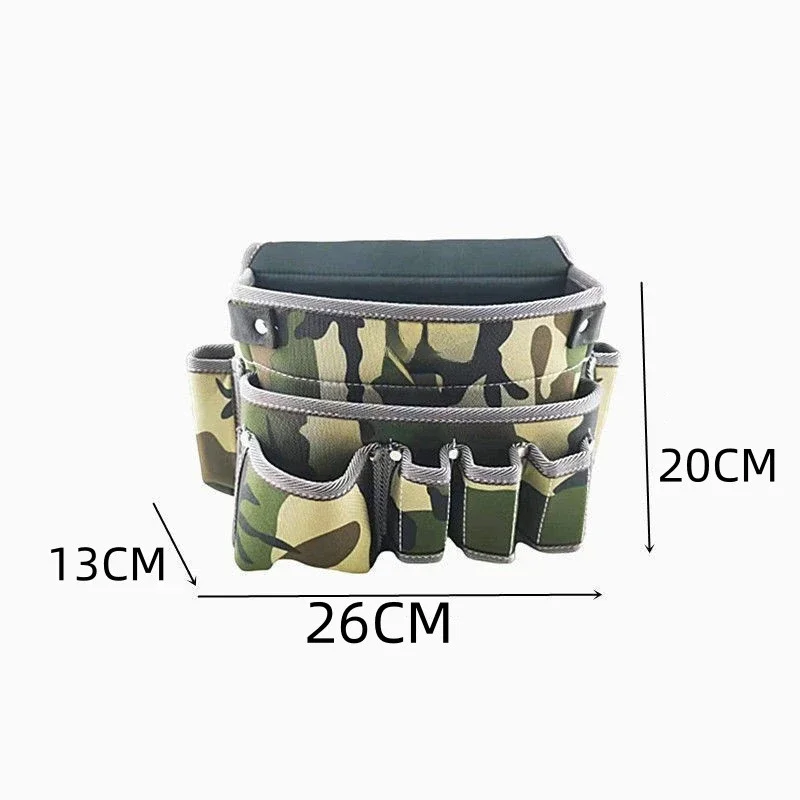 Oxford Cloth Multifunctional Waist Bag Suitable for Hardware Tool Bags for Woodworking Electricians Maintenance and Decoration