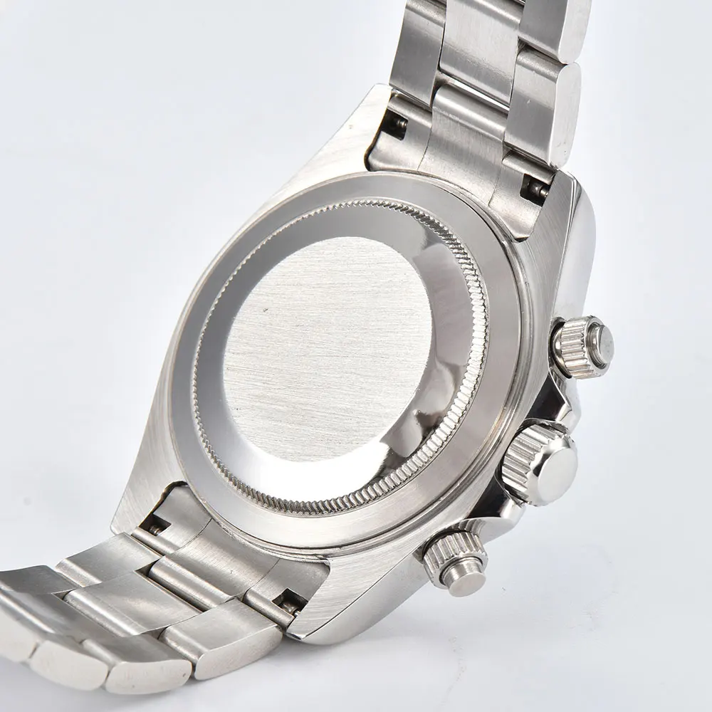 39mm men's watch with VK63 movement sapphire glass watch crystal business-style men's multi-functional chronograph watch