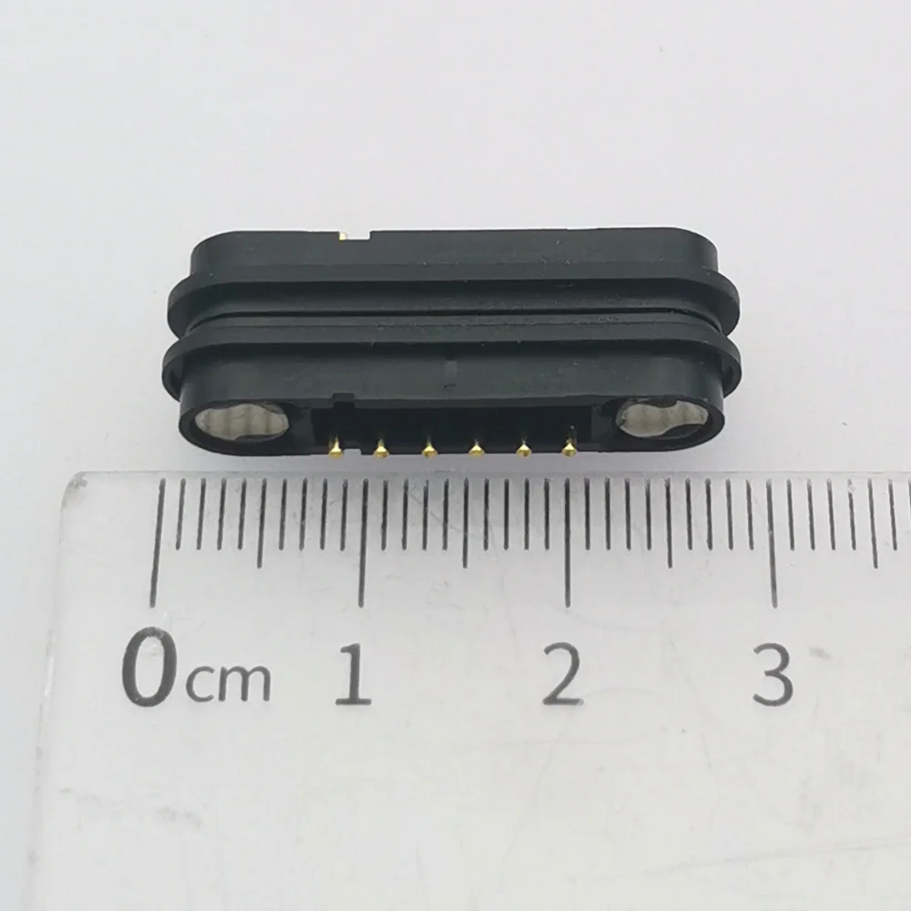 10 шт. 6P 3A магнитный разъем Pogo Pin 6 позиций шаг 2,3 мм подпружиненный Pogopin мужской женский 6-контактный разъем постоянного тока