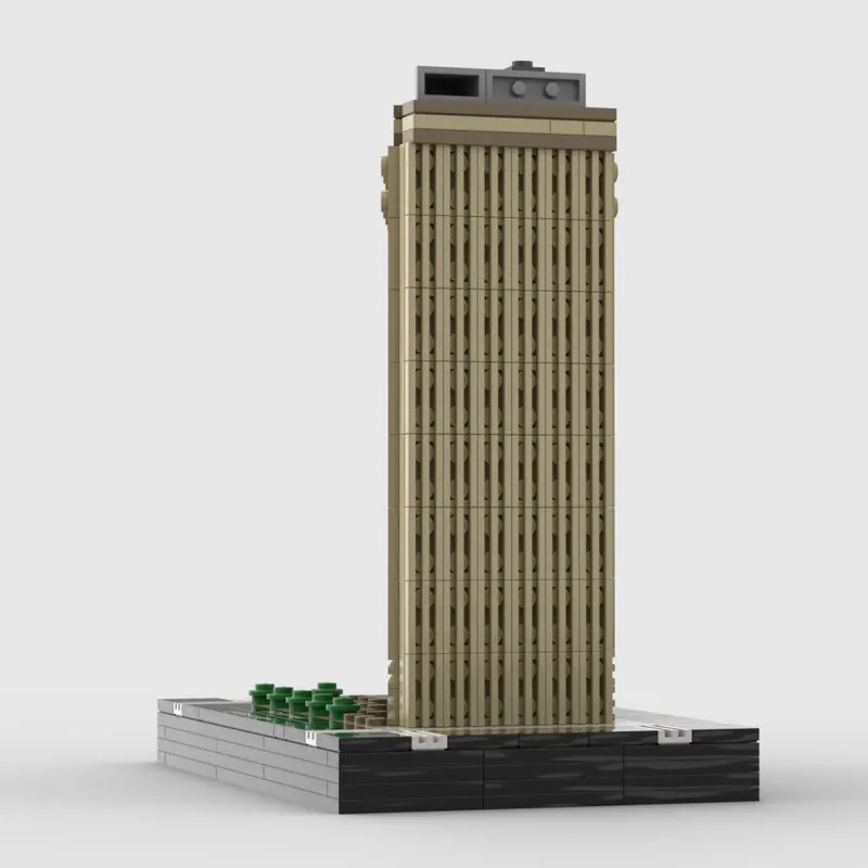 ชุดตัวต่อโมเดิร์นอาร์คิทেคเจอร์ MOC-512 ชิ้น ตัวต่อขนาดเล็ก ของเล่นแบบประกอบ ตัวต่อแบบปริศนา ของเล่นจำลอง ชุดของขวัญ อุปกรณ์เสริม และของตกแต่ง