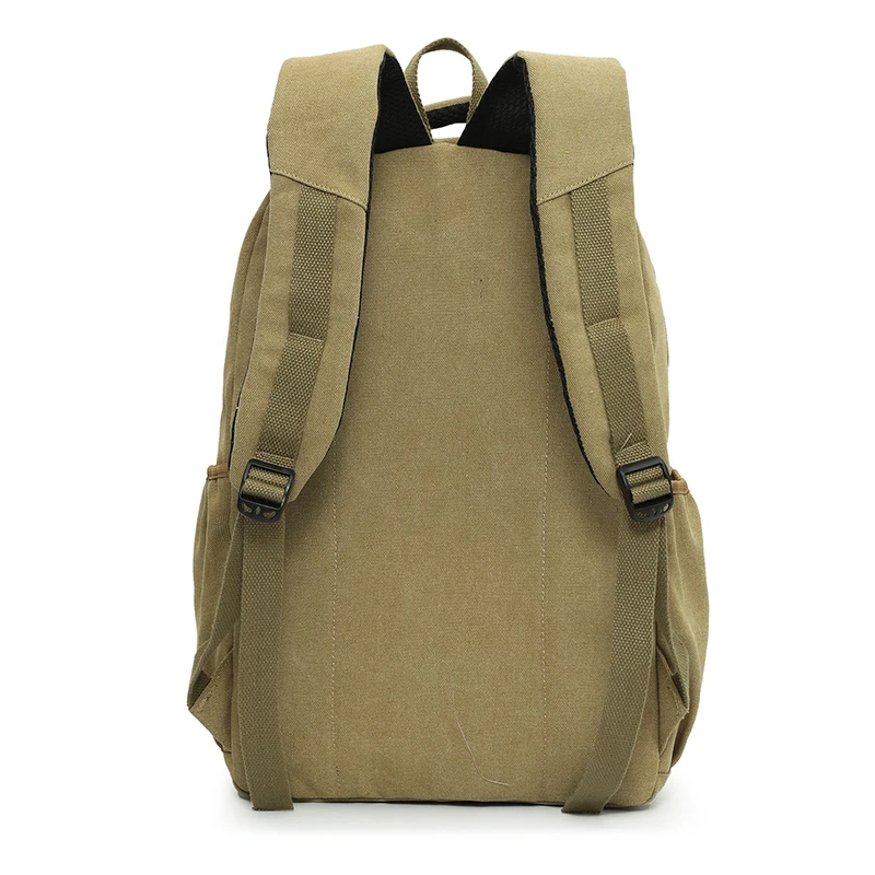 Men Canvas Backpack Male Laptop College Student School Bags for Teenager Vintage Mochila Casual Rucksack Travel Daypack