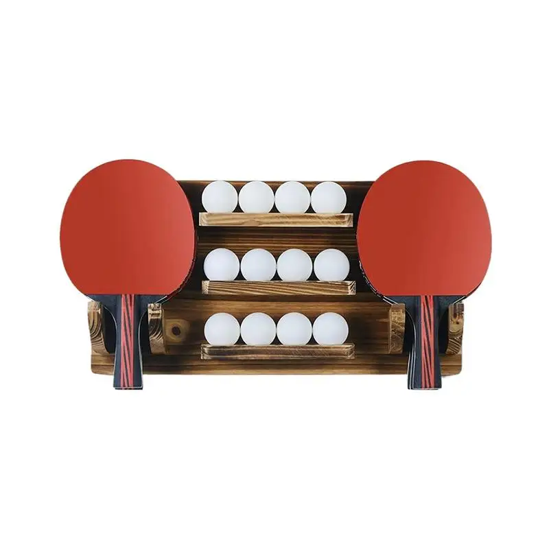 

Table Tennis Paddle Holder Large Capacity Storage Organizer Display Organizer Compact Racket Mount Table Tennis Rack For 6