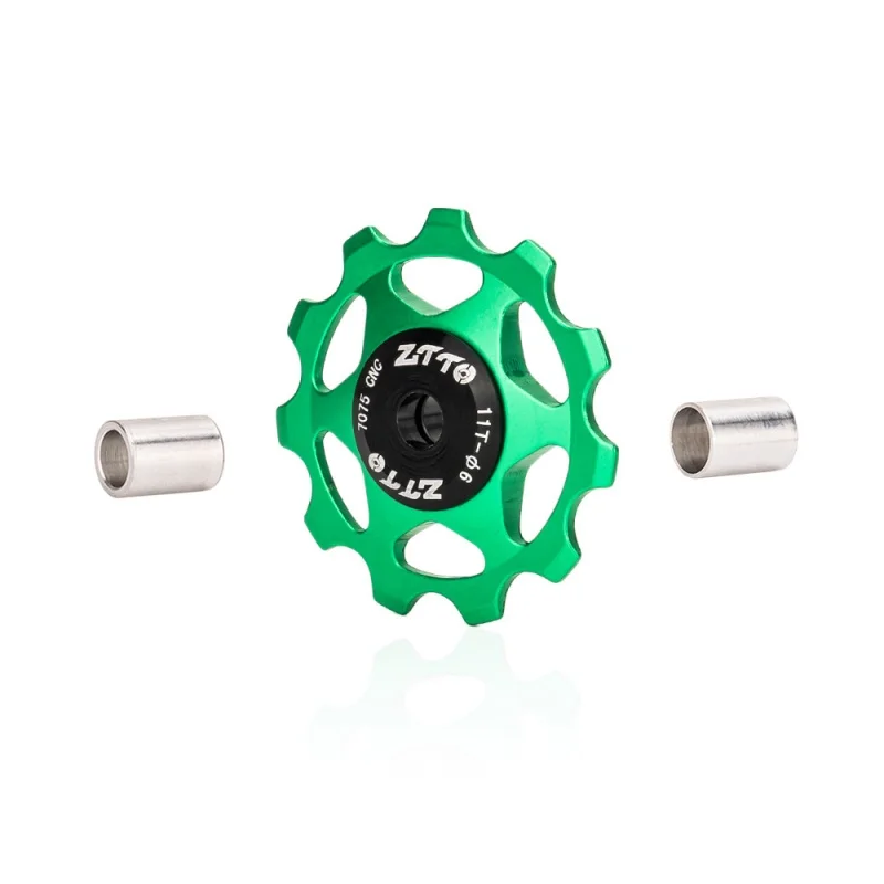 ZTTO MTB Bicycle Transmission Pulley 11 Teeth Guide Wheel Built In Bearing Rear Derailleur Pulley Bicycle Accessories