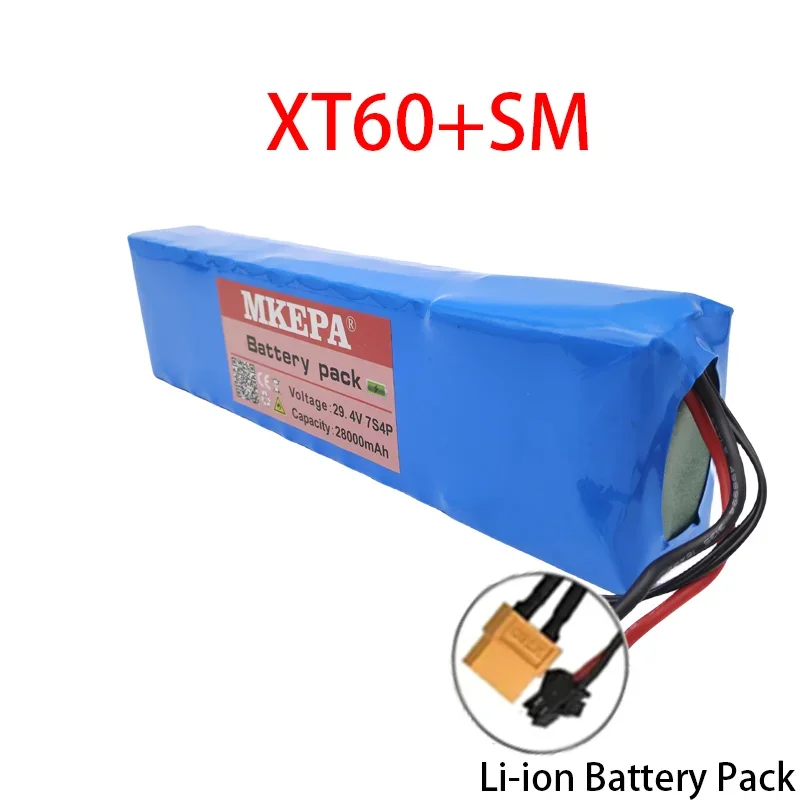 24 V 28Ah 7S4P lithium batterij Oplaadbare Batterij 29.4 v 18650 batterij power zetel BMS voeding + 29.4 v lader P108