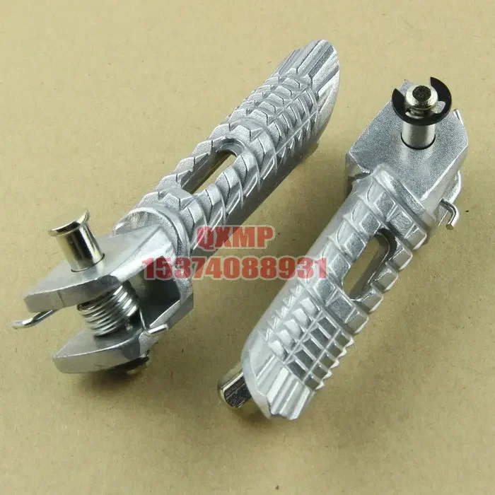 For Suzuki GSR400 GSR600 GSXR600 GSXR750 GSXR1000 GSXR1300 B-king Hayabusa Motorcycle Silver Front Rear Footrests Foot pegs