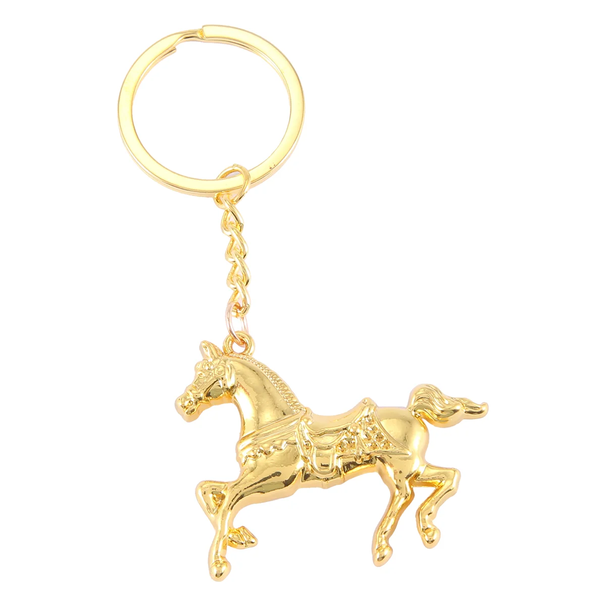 ADP-DIY Fashion Horse Key Chain Car Keychain Ring Keyfob Zinc Alloy Keyring