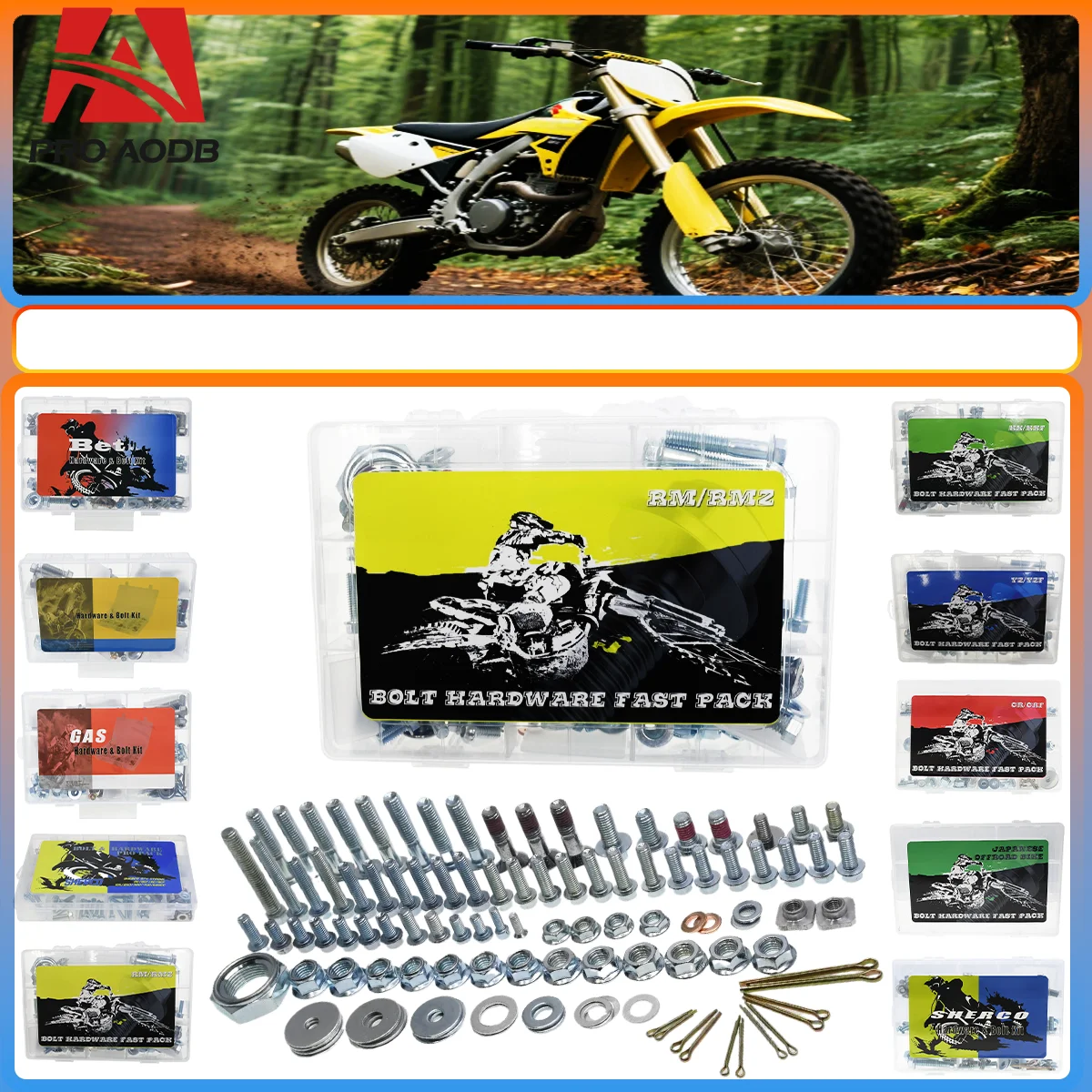 

Motocross screw Hardware Bolt Full Plastics Fastener Kit For SUZUKI RM RMZ RMX DRZ 80 85 125 150 250 300 450 2001-2024 Dirt Bike