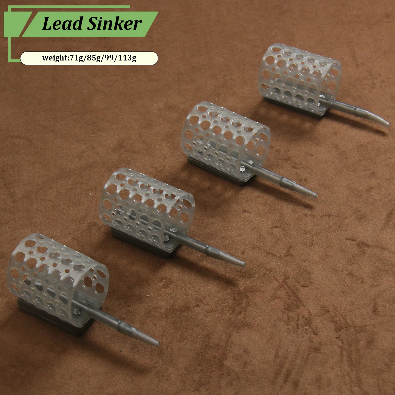 3-teiliges Inline-Method-Feeder-Set 20g/30g/40g/60g Karpfenangelköderkäfig mit Schnellverschluss-Spitze, Langlebig für Süß- und Salzwasser – Detail 4