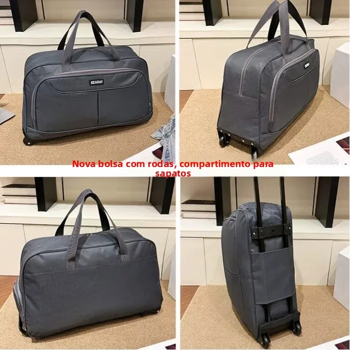 urban-minimalist-style-travel-bag-luggage-type-handheld-with-shoe-position-lightweight-short-trip-waterproof-pure-color-large