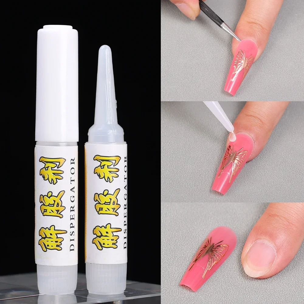 50PCS Nail Glue Remover Gel Mini False Nails Rhinestone Debonder Glue Manicure Accessory Tool Fake Nail Tips Fast Dissolve Glue