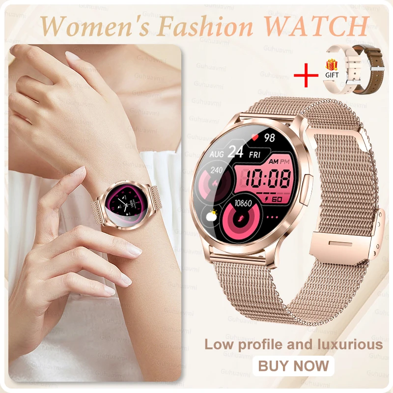 2026 Nieuwe Smartwatch voor Vrouwen Cadeau 1.32 Inch Volledig Aanraakscherm Sport Fitness Horloge Bluetooth Oproepen Digitale Smartwatch Dames