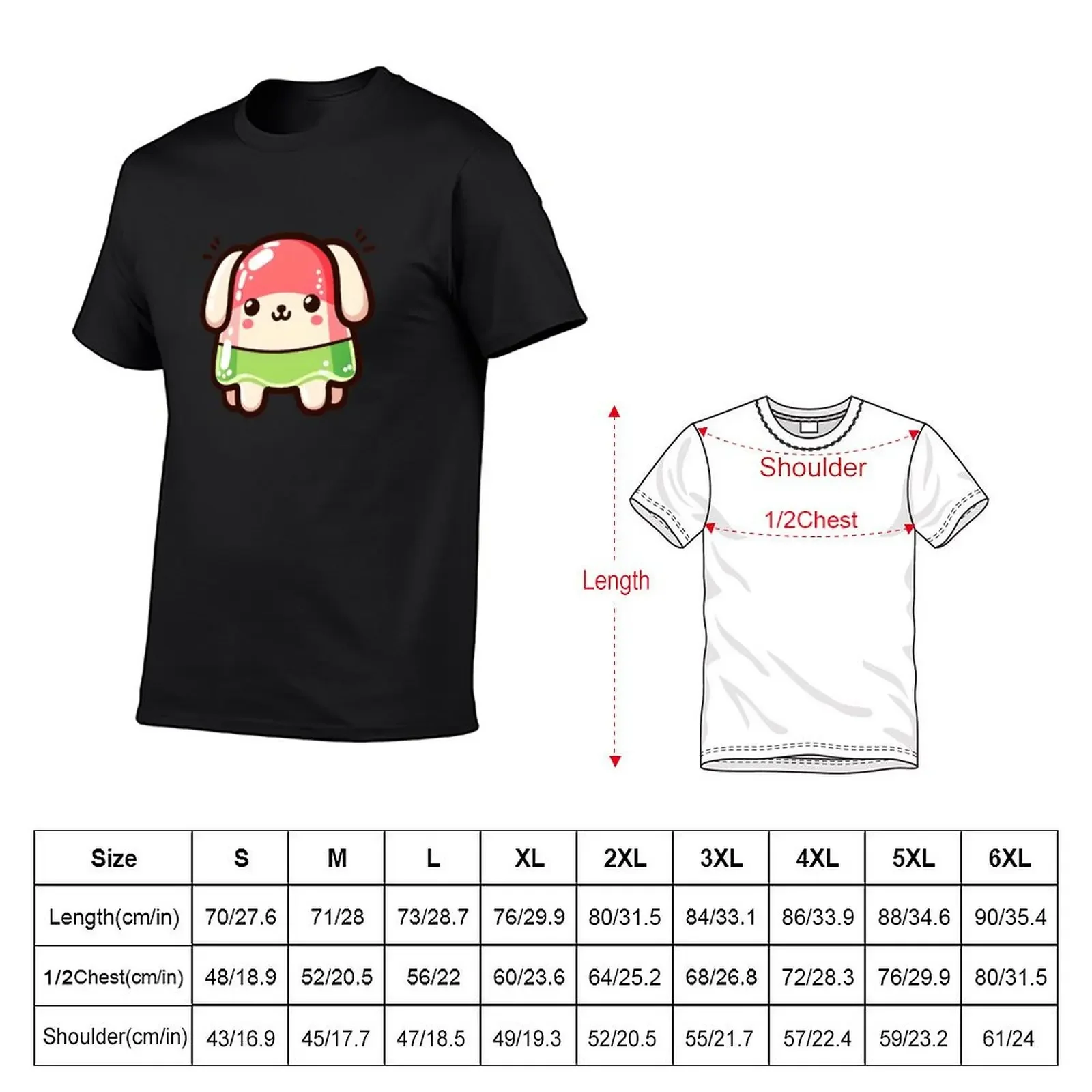 Liquid/Jelly Cute Dog Sticker in Cartoon/anime style T-Shirt baggy shirts anime tshirt mens cotton t shirts