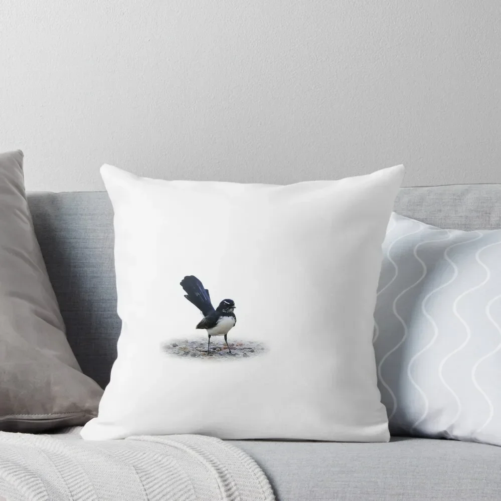 Willy Wagtail Throw Pillow Decorative Cushion Cover Ornamental Pillow pillow