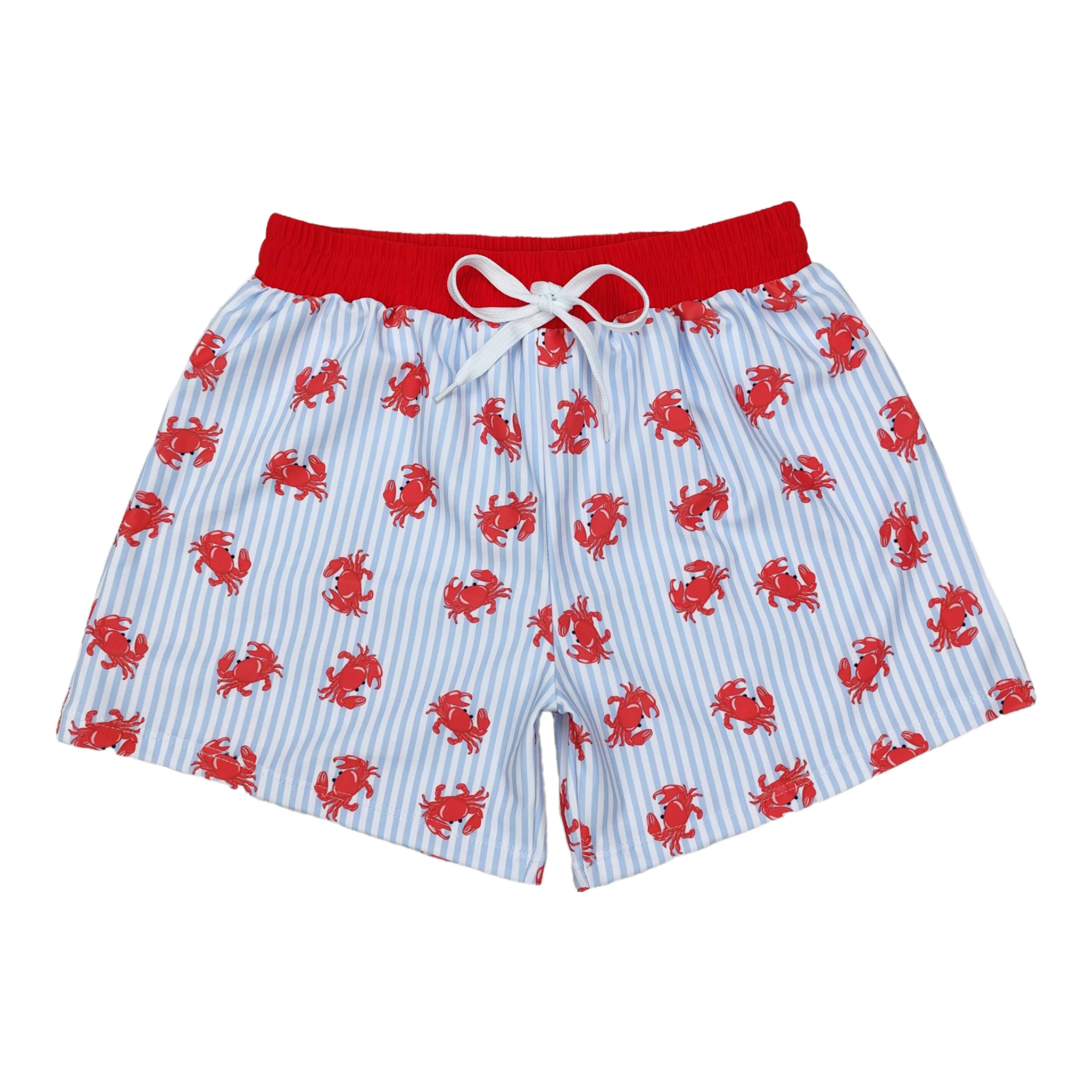 Wholesale Baby Boy Crab Crawfish Swimming Trunk Beachwear Children Toddler Shorts Kid Swimsuit Children Summer Swimwear Clothing