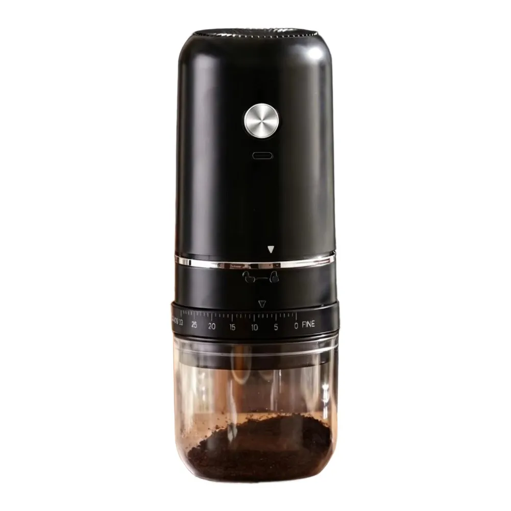 Electric Coffee Grinder Conical Burr Type‑C Rechargeable External Adjustable Grind Setting Detachable Easy Clean For Espresso