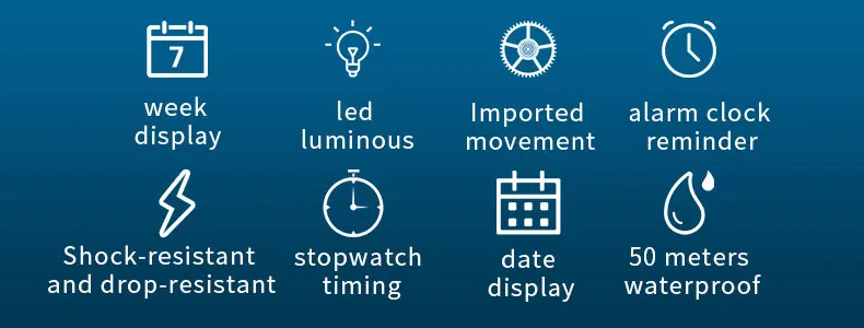 SMAEL 8049 Watch Sport LED Light Alarm Clock Dual Time Display WaterproofWeek Auto Date Wristwatches Quartz Se17c8471c3504537937c9eec1afd771f6