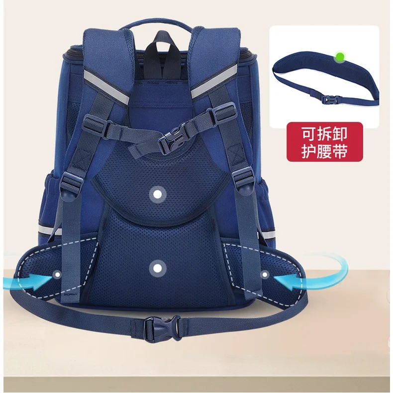 Grade 1-3-6 Space Children Fashion Backpacks New British Style Girls Boys Gradient Color School Bags for Travel High-capacity