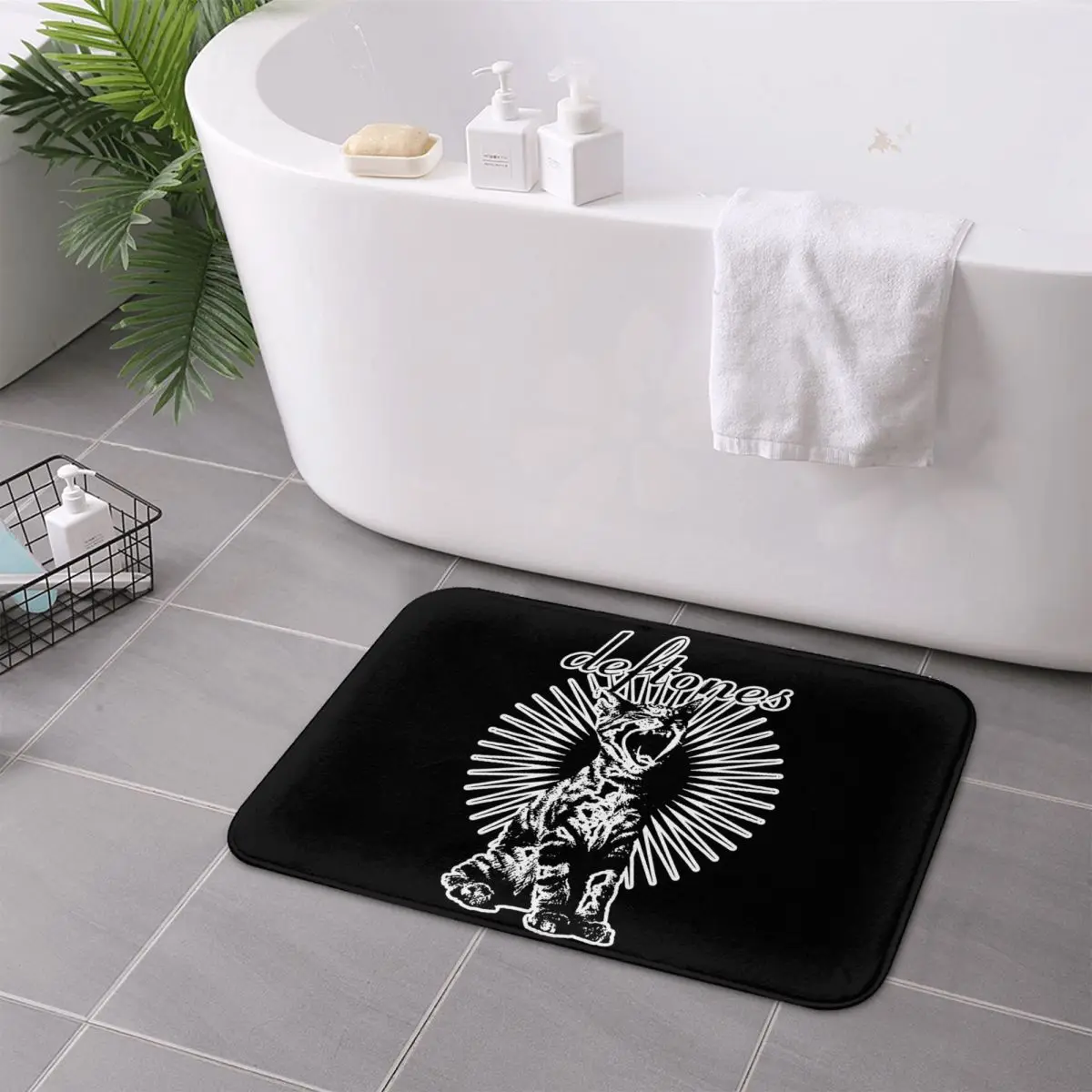 Metal Punk Rock Deftones Anti-slip Doormat Floor Mat Sand Scraping Carpet Rug for Kitchen Entrance Home Living room Footpad Mats