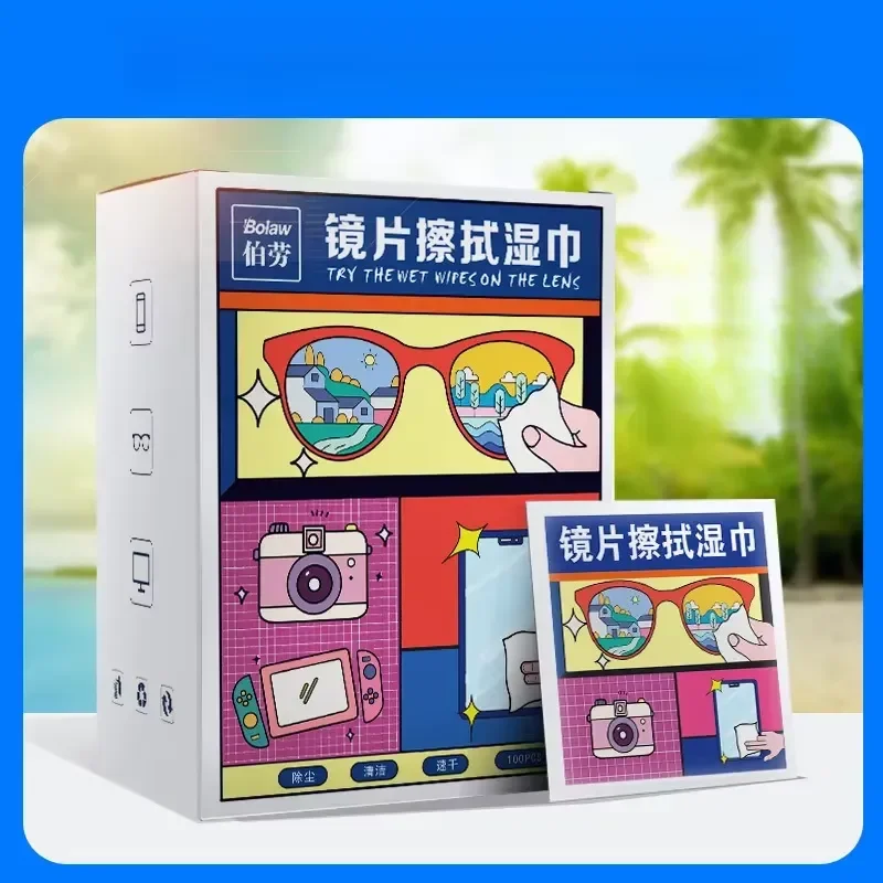 Anti-fog Glasses, Wet Wipes, Lenses, Cleaning the Screen Lens of Mobile Phones, Disposable Wiping Mirrors, Paper Towels, Quick-D