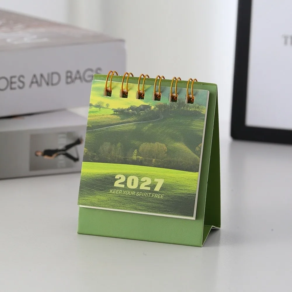 To Do List 2027 Desk Calendar Home Decoration Simple Desktop Calendar Creative Thick Paper Mini Calendar Office School Home