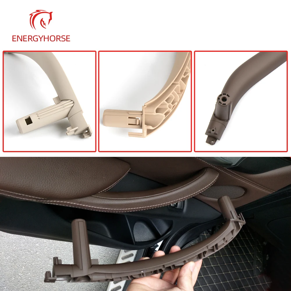 3Pcs LHD Car Interior Door Inside Pull Handle Sets Replacement For BMW X5 X6 F15 F16 2014-2018 51417292243 51417292244