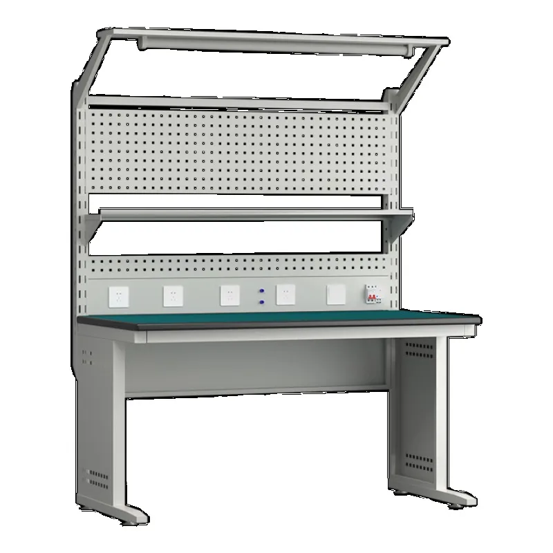 

Anti-static multi-functional hanging board workshop maintenance tool table with lamp