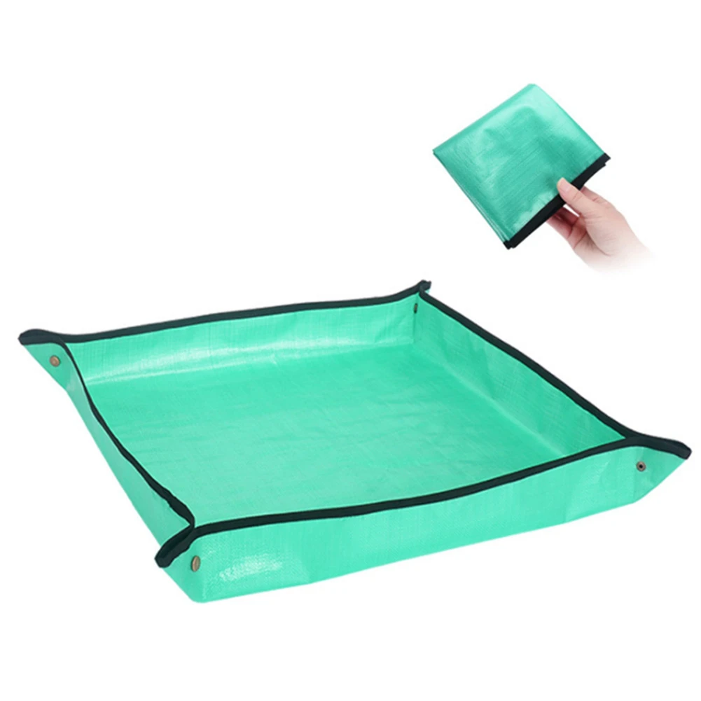 1Pcs Foldable Planting Mat 50/ 66/ 100cm PE Plant Repotting Mat Flower Pot Trays Waterproof Gardening Potting Transplanting Pad