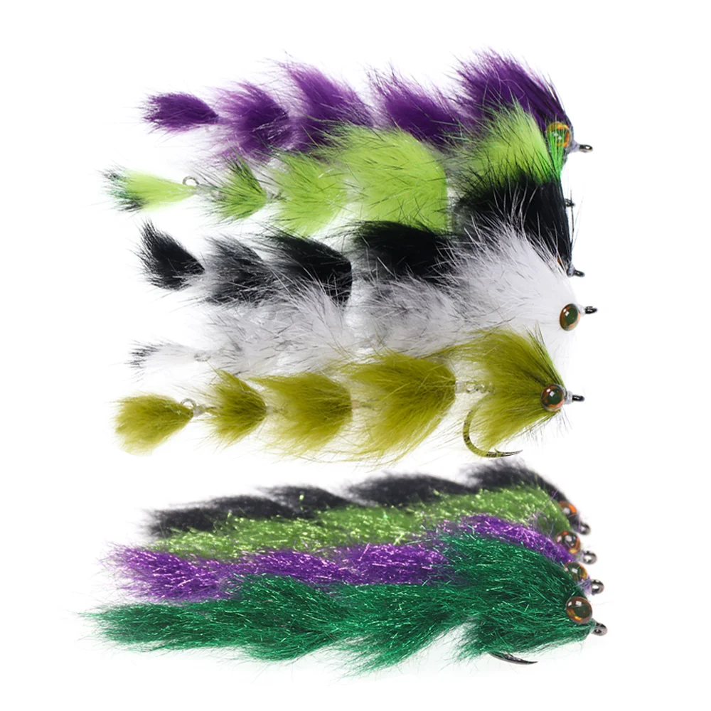 4.13" # Señuelo de pesca 1/0 Finesse Changer Articulated Fish Spine Streamer para pesca de grandes especies, trucha, lubina, lucio, tarpon y muskellunge