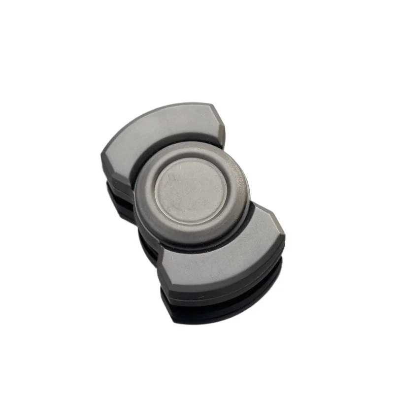 Stainless Steel Triple-Function Fidget Spinner - Tactile Stress Relief & Focus Training, EDC Mechanical Push Coin Gift