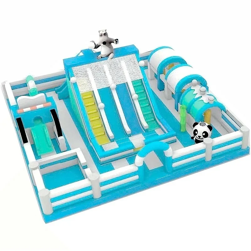 New inflatable castle outdoor square playground inflatable castle indoor stall parent-child toy trampoline children image 5