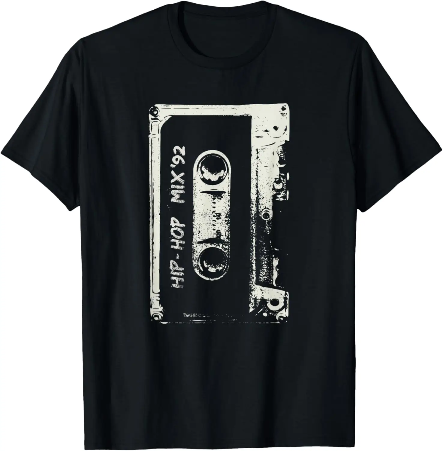 Hip Hop Rap Mixtape Cassette DJ Retro 90s T-Shirt 100% Cotton O-Neck Short Sleeve Summer Casual Mens T-shirt Streetwear