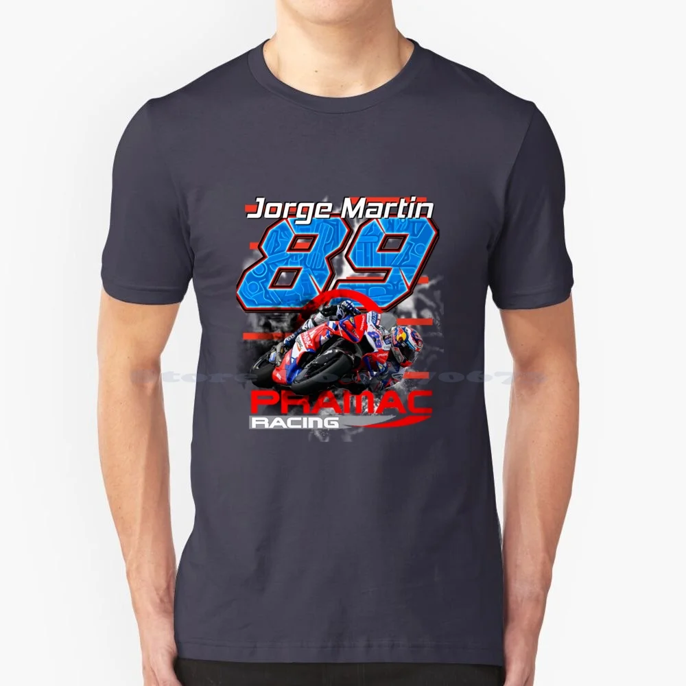 Jorge Martin 2022 New Bike Number 89 New Bike Gift Essential T-Shirt T Shirt 100% Cotton Tee Jorge Martin 2022 New Bike Number