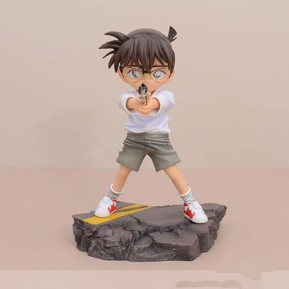 18cm anime detetive conan figuras de ação gk arma levantando haibara ai teatro figura modelo pvc estátua coleção presentes brinquedo