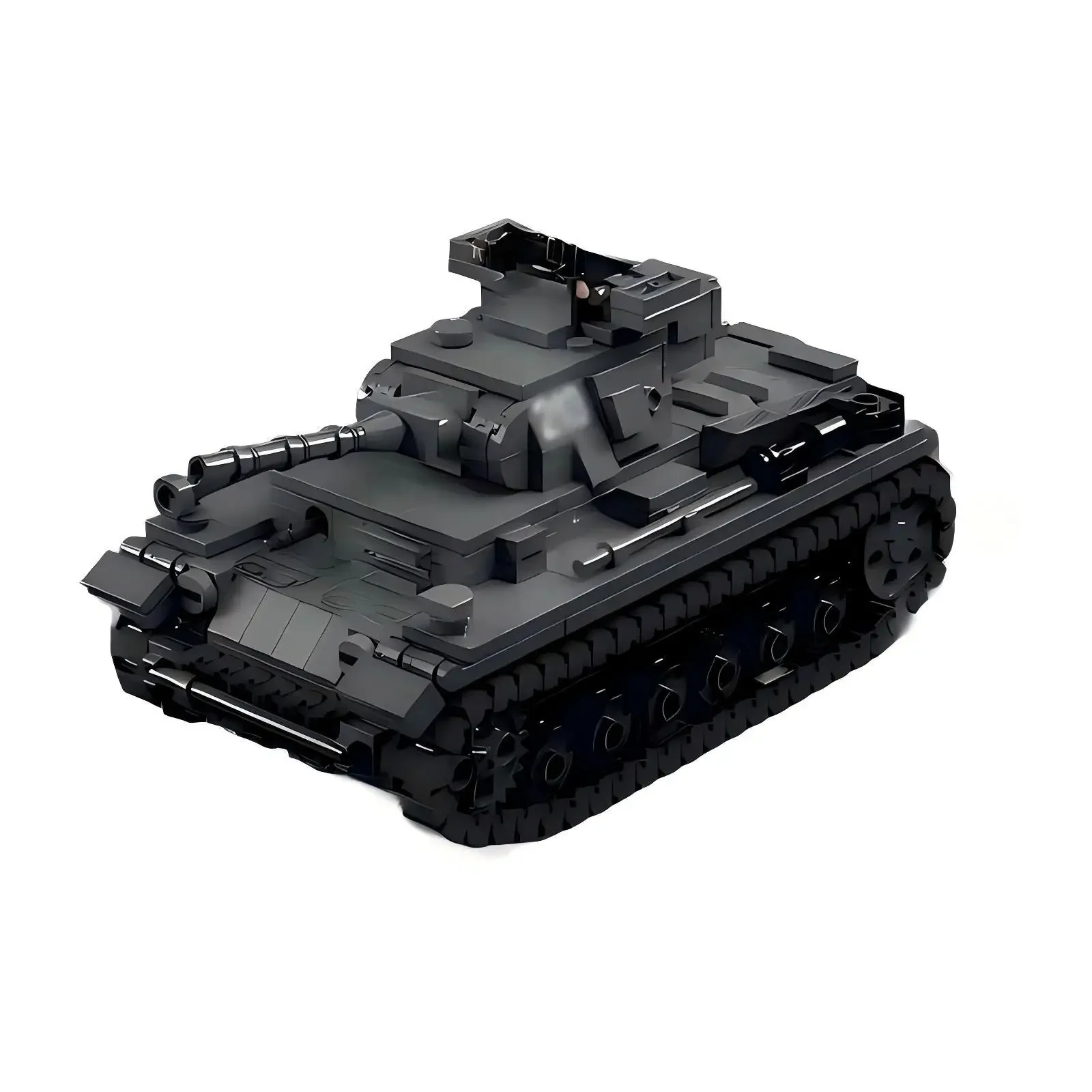 Militärausrüstung Bausteine MOC Deutschland III F-Typ Schwerer Panzer Modell DIY Kinder-Bausatz Spielzeug Jungen Geburtstagsgeschenk – Detail 2