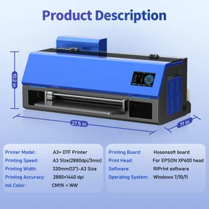 Impresora de transferencia de OYFAME A3+DTF para Epson XP600 directamente para filmar la máquina de impresión de la camiseta A3 A3 con horno de curado DTF 8 mejores ventas DTF Printer Bundle - №6