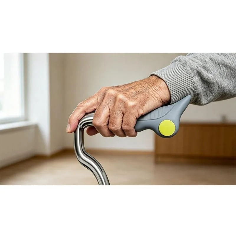 A27U Upgraded For Seniors For Seniors Silicone Cane Grip And Anti-Slip Foot Pad Set