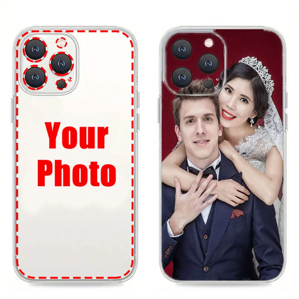 Customized Case For iPhone 17 Air 16 15 14 13 12 11 Pro Max Mini 6 7 8 Plus 16E X XS XR SE Transparent Phone Case Personalized
