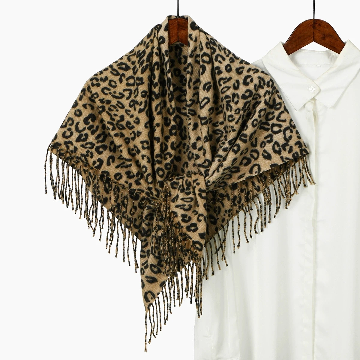 

Ретро 100x100 см осенне-зимний шарф с леопардовым принтом для женщин, теплая удобная шаль из искусственного кашемира, палестинские хиджабы