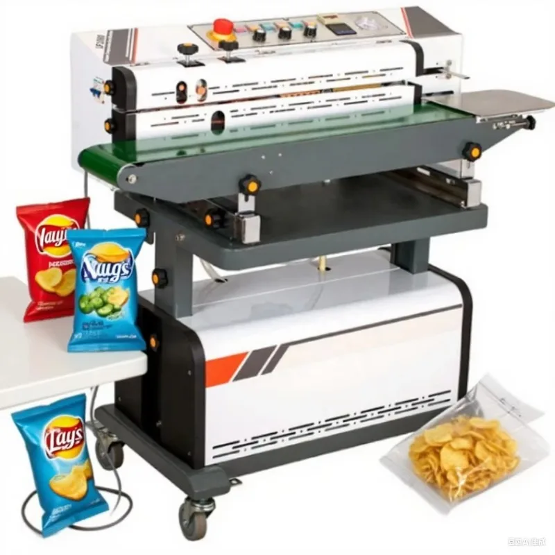

【Best-selling】Nitrogen Flushing Vacuum Sealing Automatic Continuous Bag Band Sealer Sealing Machine With Printer