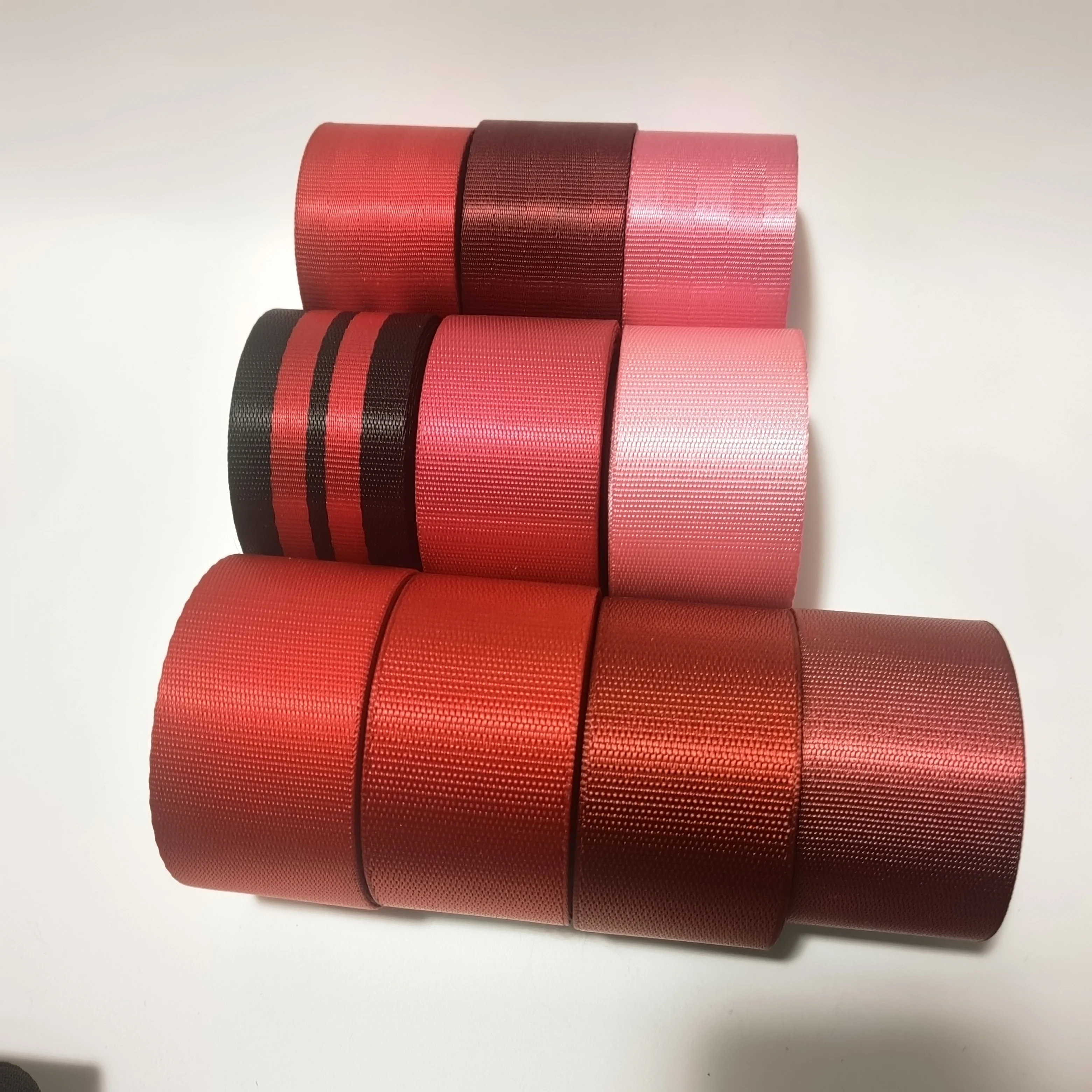 Red Series Car Seat Belts European Standard Racing Car Modification Color Modification High-Strength Polyester Webbing