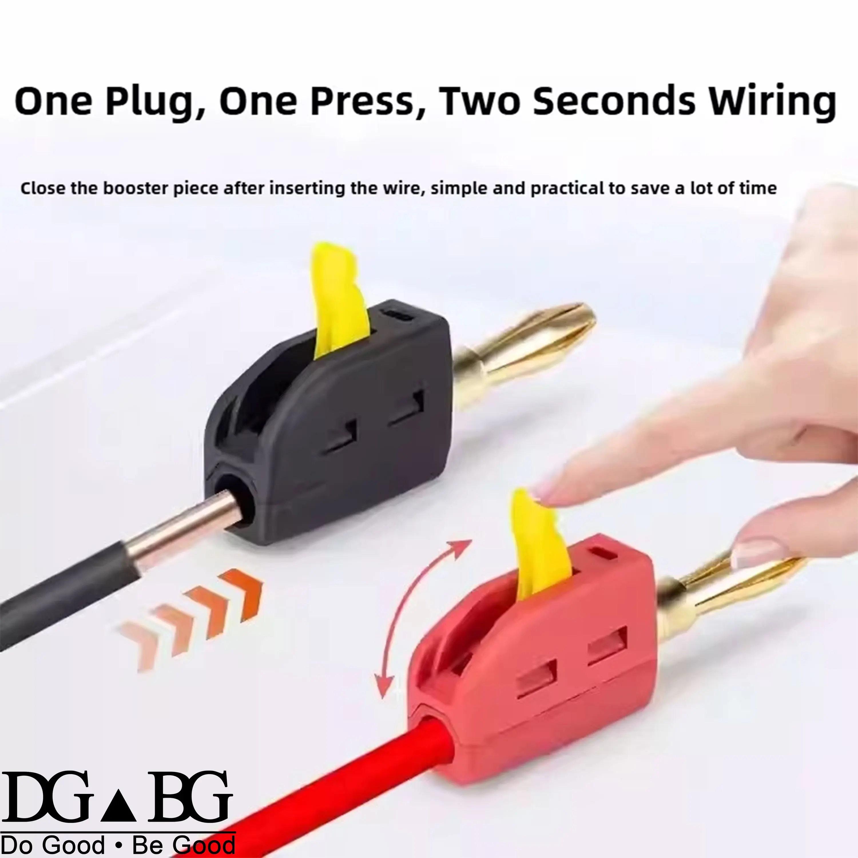 4mm Gold Plated Solderless Banana Plugs Set 5 Colors, Quick Connect for Speaker/Audio Cables & Test Leads, 32A 250V