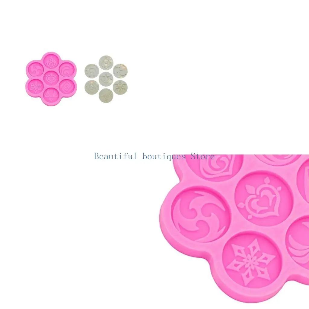 U4LF DIY Decorations Casting Mold Handicrafts Jewelry Necklace Keychain Casting Mold Earrings Eardrop Danglers UV Epoxy Mold