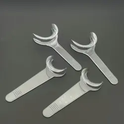 4pcs Dental T-Shape Cheek Mouth Lip Retractor Opener For Clinic Oral Care 2pcs L+2pcs S