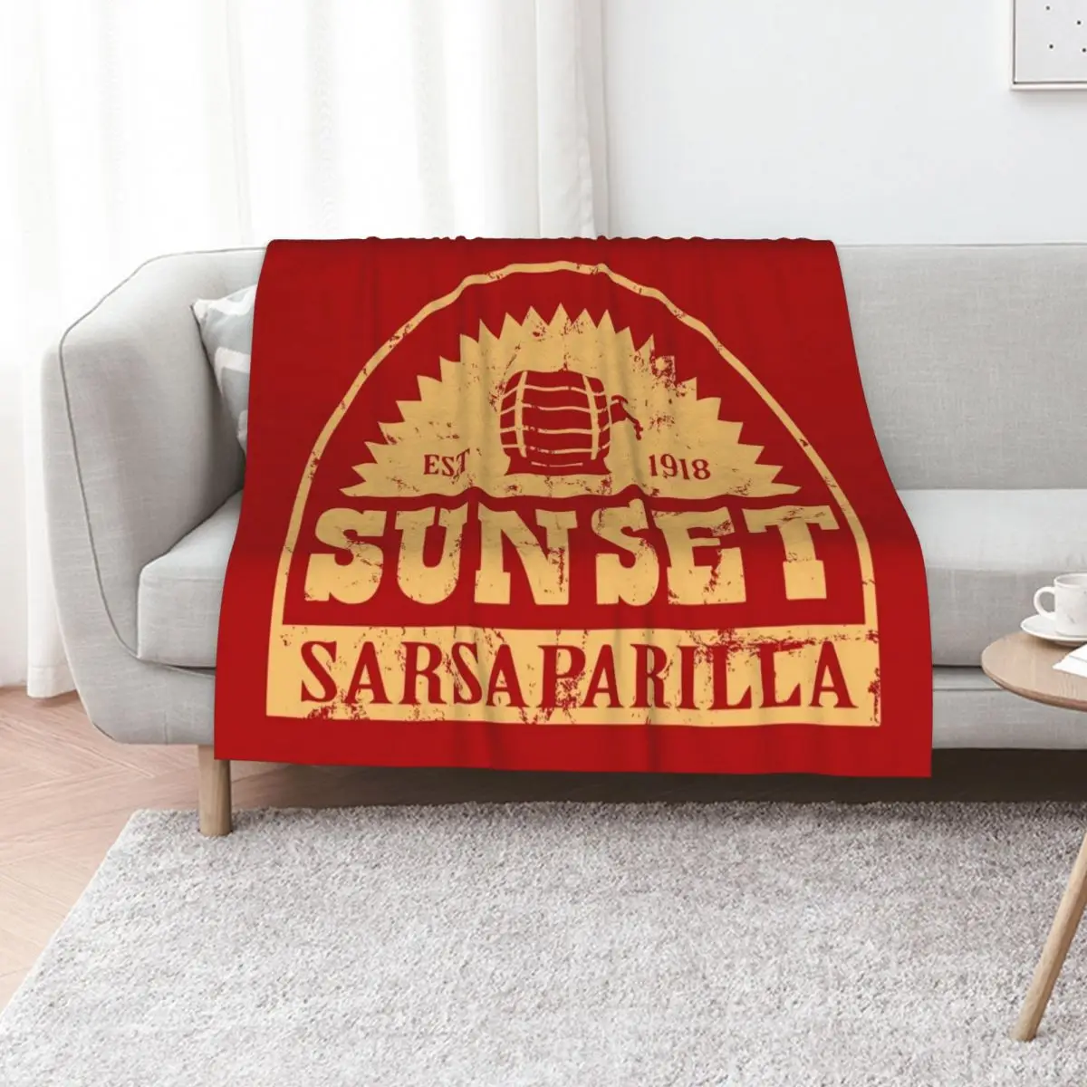 Sunset Sarsaparilla Throw Blanket Sleeping Bag Nap for winter Moving Softest Multi-Purpose Blankets