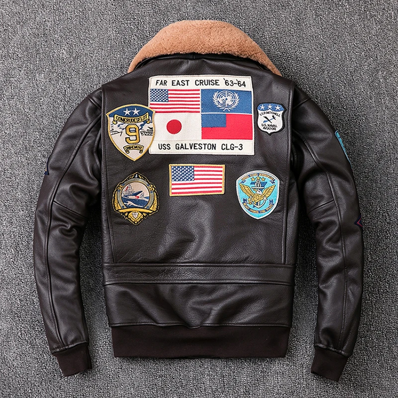 Military Clothing G1 Flight Jacket Thickening Quilted100% Cowhide