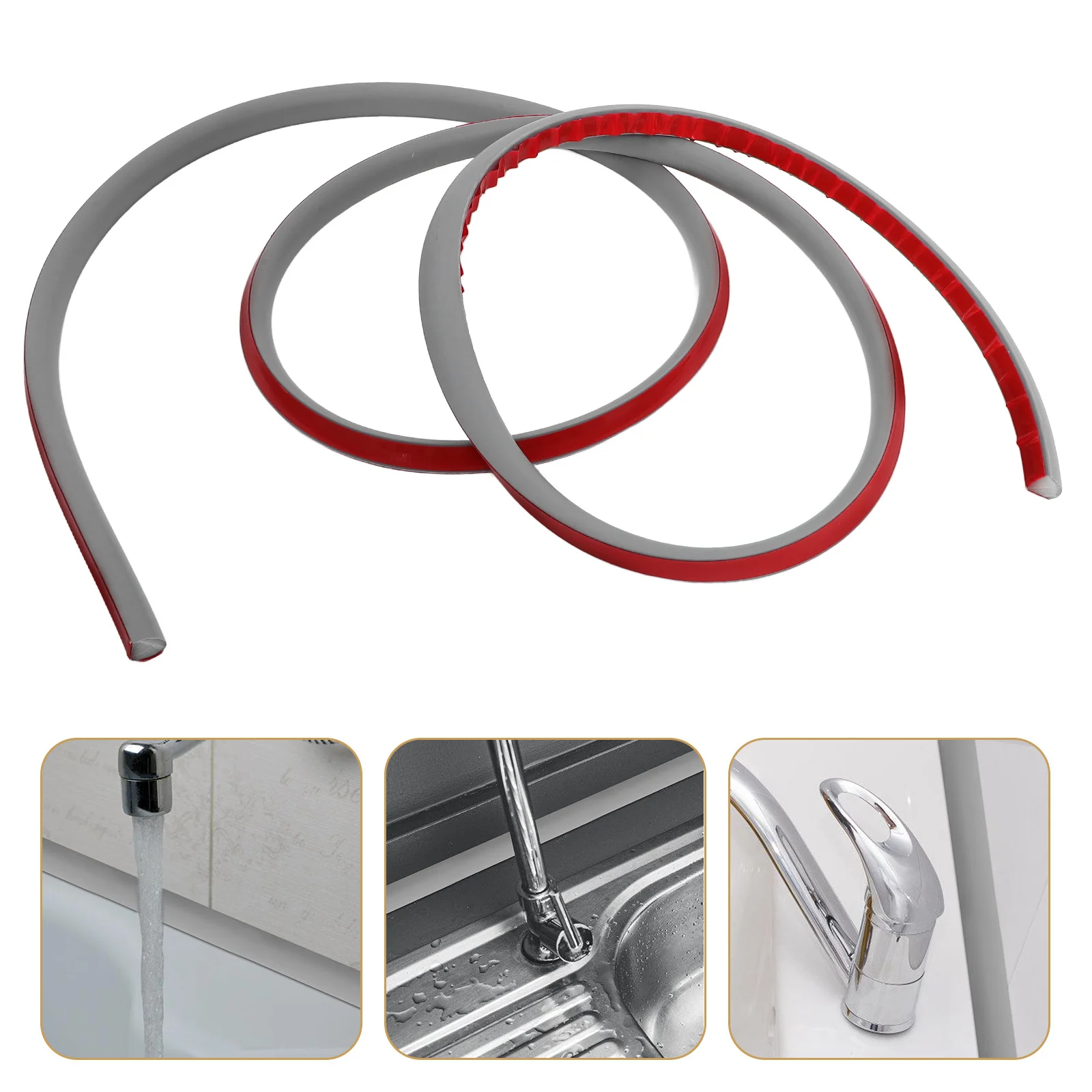 

Wall Corner Strip Peel Stick Flexible Molding Trim For Bathroom Shower Bathtub Water Stopper Gap Seal Strip