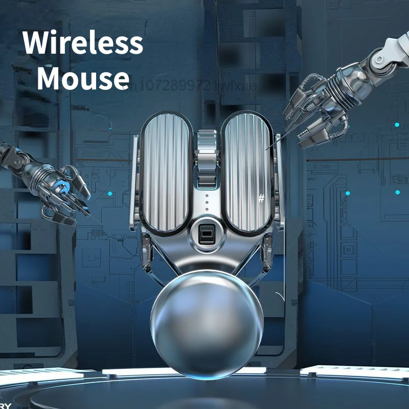 2023 New 5 DPI Wireless Bluetooth Mouse Rechargeable Mechanical Game E-sports Laptop Computer Office Gaming Mouse Metal Sci-Fi