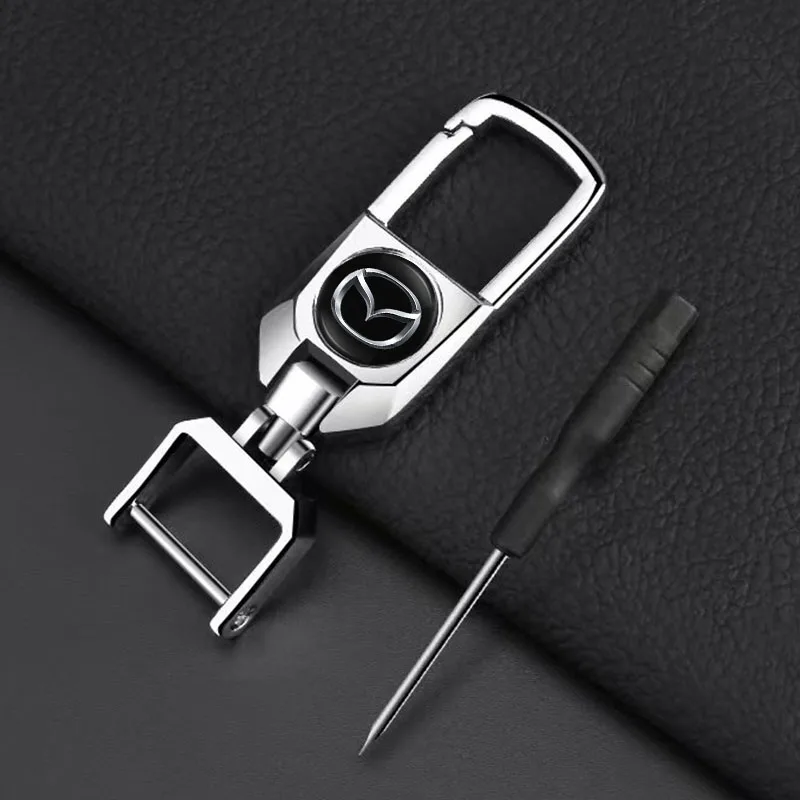 

Car Remote Key Accessories Zinc Alloy Keychain Keyring For Mazda 2 3 6 5 Atenza CX30 CX90 CX60 CX50 MX30 CX3 CX5 MX5 CX7 Axela
