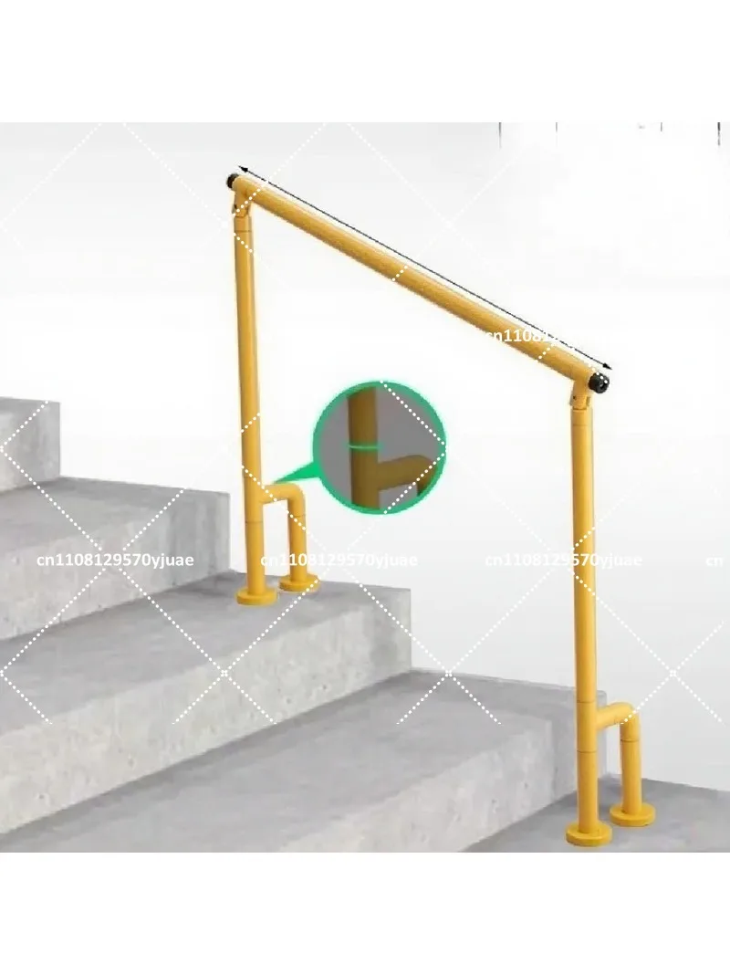 Stainless Steel Corridor Railing, Elderly Assist Bar with Glow-in-the-Dark Night Light, Anti-Slip Safety Handrail for Stairs
